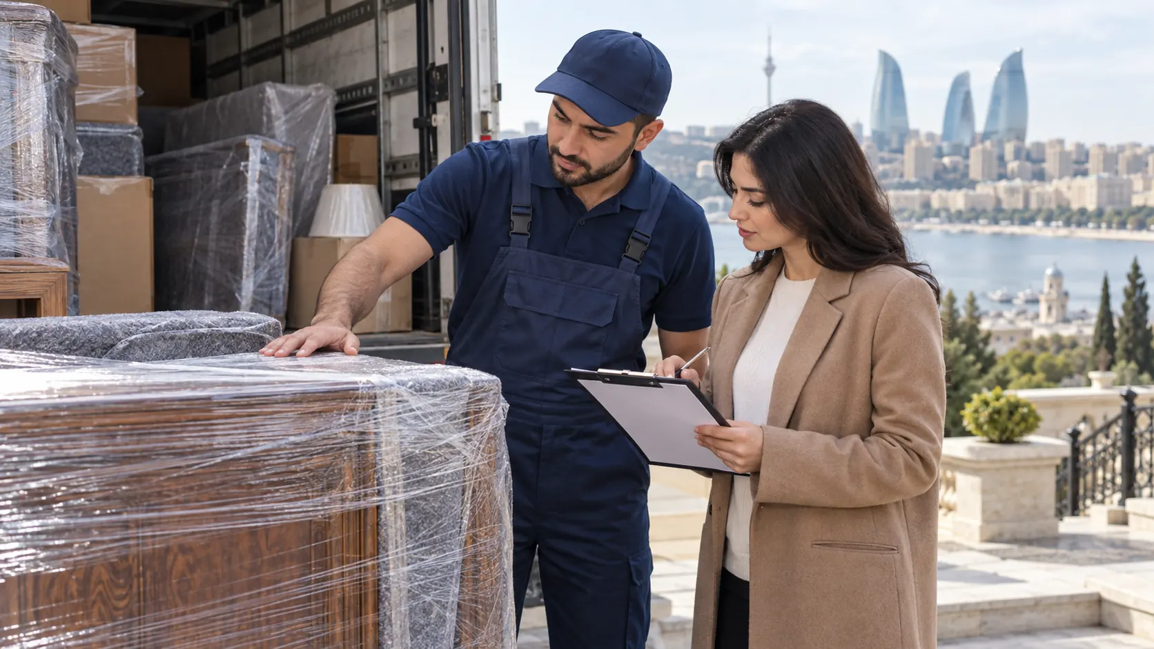Insured cargo transport: documenting damage after a move 2 Insured cargo transport: photographing an item before and after a move