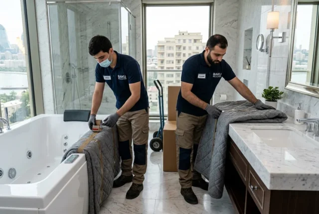 Cakuzi və vanna mebelinin daşınması