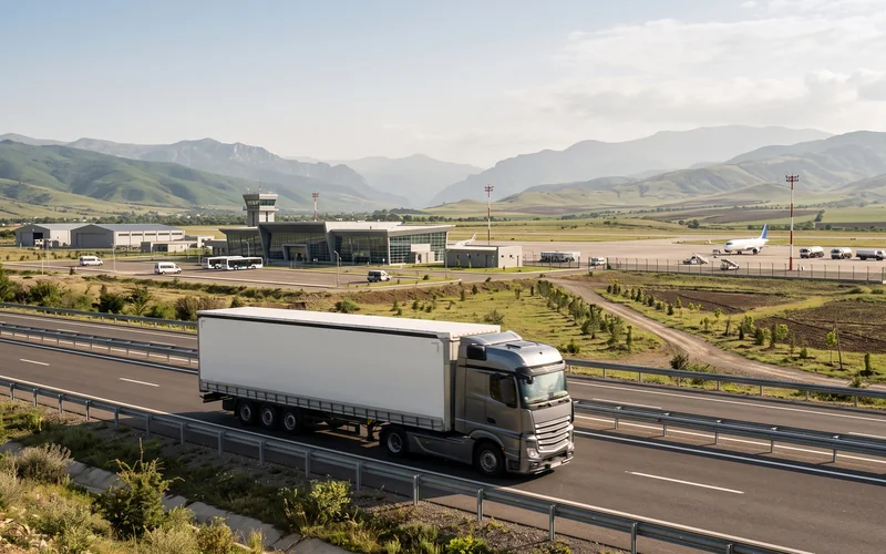 Xocalıda TIR ilə yükdaşıma