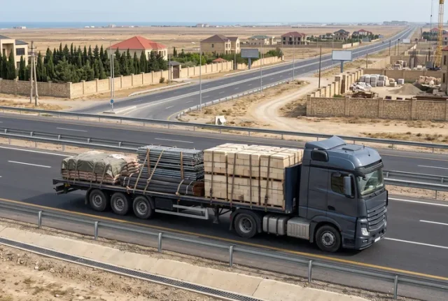 Mərdəkanda TIR ilə yükdaşıma