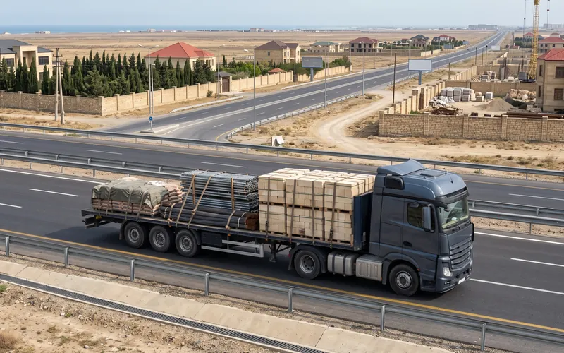 Mərdəkanda TIR ilə yükdaşıma